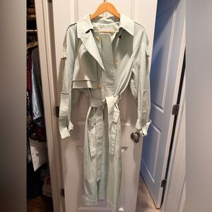 Acler Mint Green Trench Coat